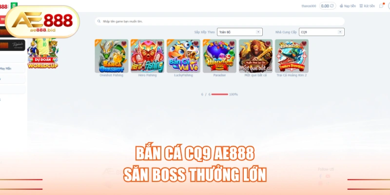 Bắn cá CQ9 AE888