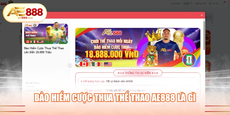 Giải Đáp Bảo Hiểm Cược Thua Thể Thao AE888 Là Gì 1 Bảo hiểm cược thua thể thao AE888 là gì