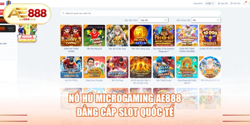 Nổ hũ Microgaming AE888