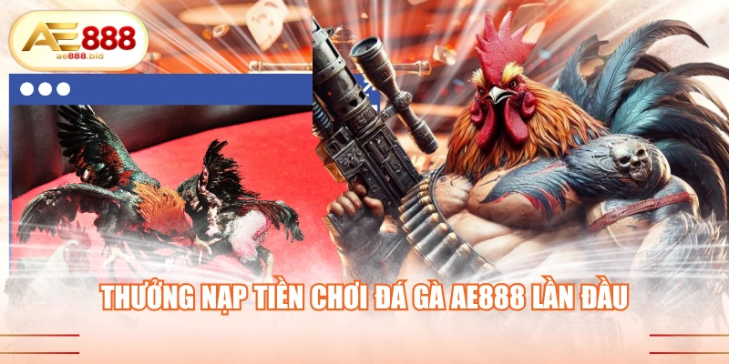 Thưởng nạp tiền chơi đá gà AE888 lần đầu